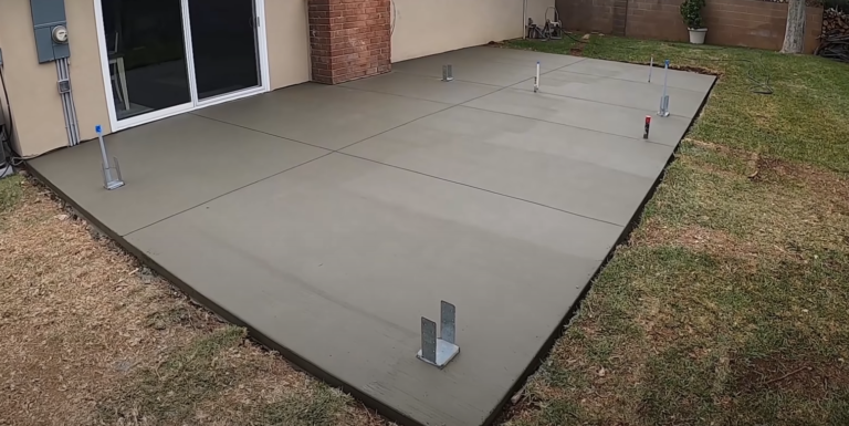 Brand new concrete patio installed today for a client in Townsville.